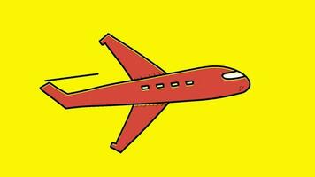 Aeroplane 2d animated cartoon video