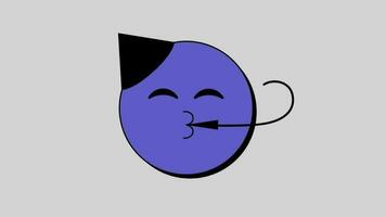 geanimeerd emoji alpha kanaal lus animatie video