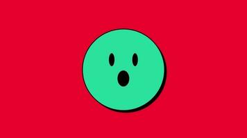 animerad emoji alfa kanal slinga animering video