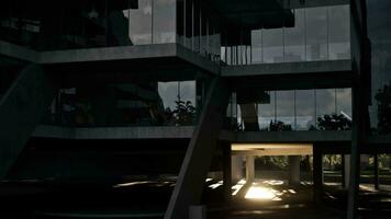 Sunlight streaming through the windows of a building video