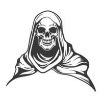 Spooky grim reaper Ghost Costume skull   vector design