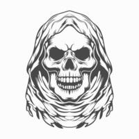 Halloween ghost skull vector design.