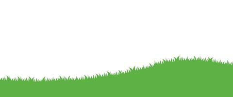 Grass Meadow Bottom Border for Background Element Decoration Vector Illustration