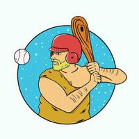 Baseball ancient free vector illustration