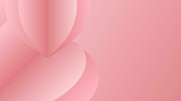 rosado antecedentes con corazón para San Valentín día vector