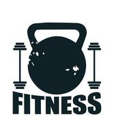 Fitness logo vector tshirt design