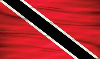 Illustration of Trinidad and Tobago Flag and Editable Vector of Trinidad and Tobago Country Flag