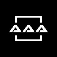 aaa letra logo diseño, inicial letra aaa logo diseño vector, aaa logo diseño vector archivo.pro vector