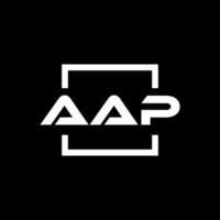 aap letra logo diseño, inicial letra aap logo diseño vector, aap logo diseño vector archivo