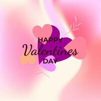 HAPPY VALENTINES DAY BACKGROUND WITH LOVE HEART ILLUSTRATION DESIGN VECTOR GOOD FOR GREETING CARD, COVER DESIGN, POSTER, SOCIAL MEDIA POST