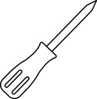 Tool repair and service icon in line. isolated on Hammer Working Engineering tools icon. Instrument Construction wrench and screwdriver. vector for apps, web