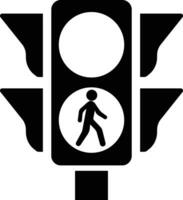 Traffic light interface icon in flat. isolated in symbol use for Traffic control or stoplights with go light and caution light in vector for apps and website