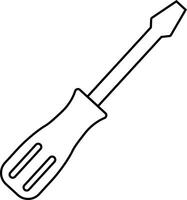 Tool repair and service icon in line. isolated on Hammer Working Engineering tools icon. Instrument Construction wrench and screwdriver. vector for apps, web