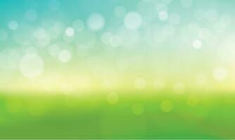 Vector abstract green bokeh background design