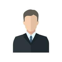 Vector business man flat illustration isolated