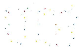 Vector colorful confetti background in flat style