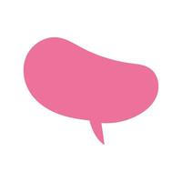 Vector speech bubble on white background