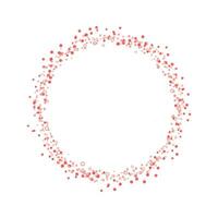 Vector red glitter circle abstract background