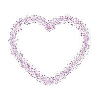 Vector valentines day background with heart shaped border design