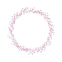 Vector pink glitter circle abstract background