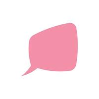 Vector speech bubble on white background