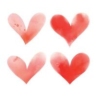 rojo corazón colección vector San Valentín día edición
