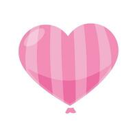 Vector heart balloon on white  background