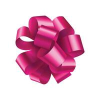 Vector pink gift bow illustration design