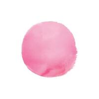 Vector pink watercolor round geometric shape vector