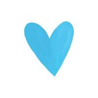 vector azul mano dibujado acuarela con corazones diseño elementos para enamorado día