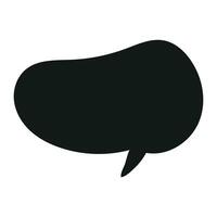 Vector speech bubble on white background