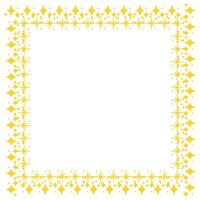 Vector yellow stars border background design