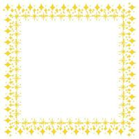 Vector yellow stars border background design