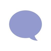 Vector speech bubble on white background