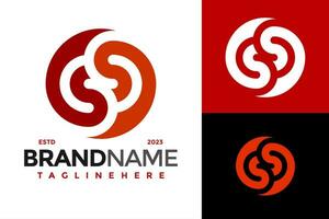 SS Monogram Unique Logo design vector symbol icon illustration