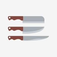 cuchillo dibujos animados vector icono ilustración. comida objeto icono concepto