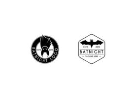 Bat logo vector icon. Flying bat logo design