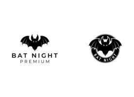 Bat logo vector icon. Flying bat logo design