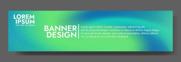 Abstract green blue banner color with a unique wavy design. It is ideal for creating eye catching headers, promotional banners, and graphic elements with a modern and dynamic look. vector