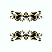 frame, border vector vintage ornament with carved motif