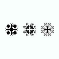 vintage ornament elements set of engraved motifs in vector format