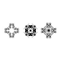 vintage ornament elements set of engraved motifs in vector format