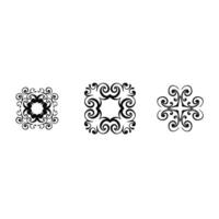 vintage ornament elements set of engraved motifs in vector format