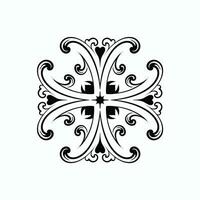 vintage ornament mandala elements set of engraved motifs in vector format