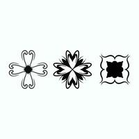 vintage ornament elements set of engraved motifs in vector format