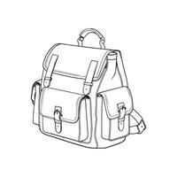 Bag image vecrtor, illustration of a bag vector