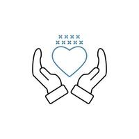 love concept line icon. Simple element illustration. love concept outline symbol design. vector