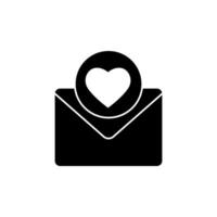 love letter concept line icon. Simple element illustration. love letter concept outline symbol design. vector