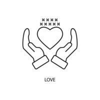 love concept line icon. Simple element illustration. love concept outline symbol design. vector