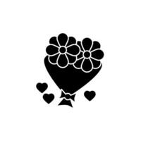 flowers concept line icon. Simple element illustration. flowers concept outline symbol design. vector